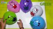 5 hello kitty wet balloons - TOP Learn Colours Wet Balloons Compilation - Hello Kitty Finger Family