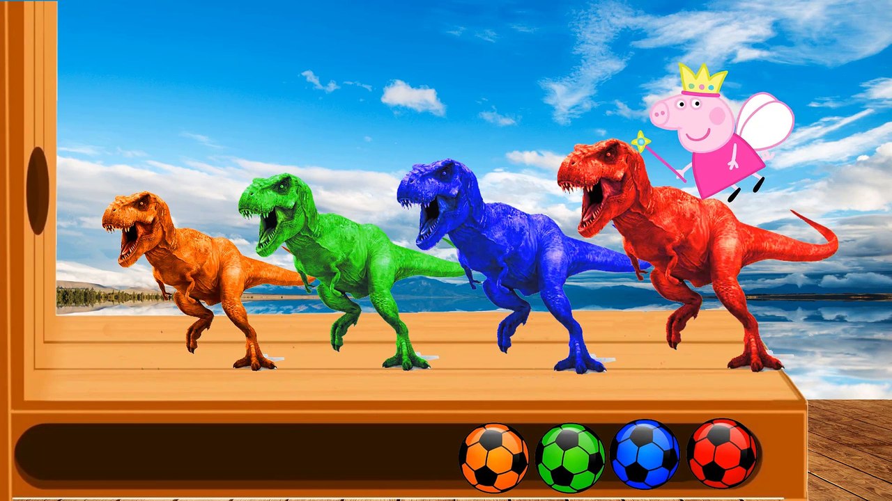 Learn Colors with WOODEN FACE HAMMER XYLOPHONE CRYING BABY Dinosaur T-Red Soccer Balls for Kids