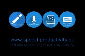 Speech Productivity 2.0 - Add-ons for Dragon NaturallySpeaking