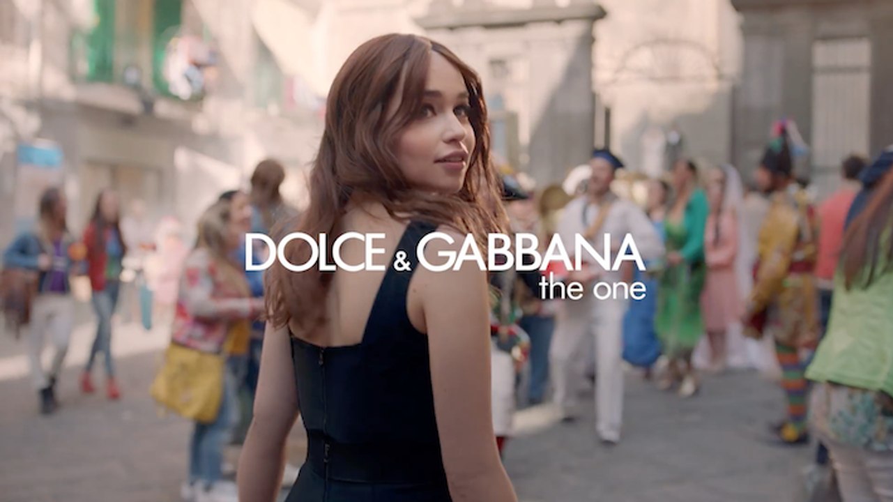 L'eau de toilette The One Eau de Toilette avec Emilia Clarke pour Dolce & Gabanna