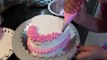 Anniversary Cake Valentines Day Cake Pink and White Flowers Cake