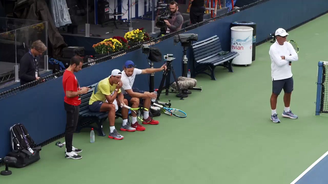 Rafael Nadal Practice at USO, 29 Aug. 2017
