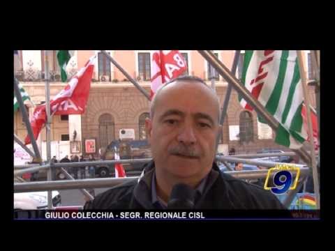 L.Stabilità,manifestazione corteo CGIL, CISL, UIL a Bari