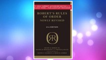 Download PDF Robert's Rules of Order Newly Revised FREE