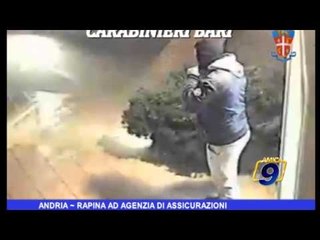 Andria | Rapina ad agenzia di assicurazioni