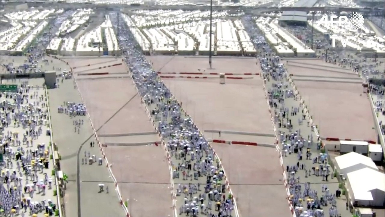 Arabie: rituel de la lapidation au hajj