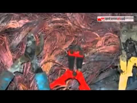 TG 11.12.14 Ruba cavi di rame da un capannone, arrestato a Barletta