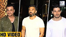 Suniel Shetty, Sooraj Pancholi And Others Spotted At A Restaurant Opening