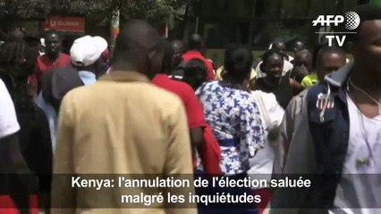 Kenya: l'annulation de l'élection saluée malgré les inquiétudes