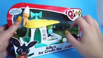 Bing Bunny Gillys Ice cream Van Toy Unboxing BBC Cbeebies TV | Kids Play OClock Toys Rev