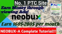 How to earn money from Neobux ( Legit PTC)| 70-100$ per month || 100 % Working|| NEOBUX Tutorial