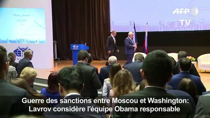 Moscou:Lavrov considère l'équipe Obama responsable des sanctions
