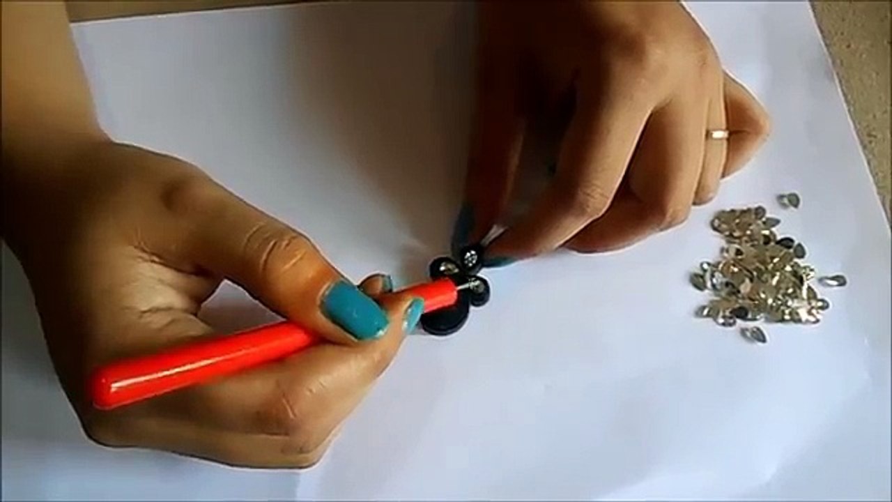 Bricolaje Pendientes joyería papel encañonado Jhumks