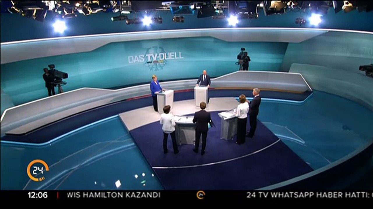Almanya Türkiye düşmanlığında sınır tanımıyor! Merkel ve Schulz düelloda Türkiye'yi böyle eleştirdi