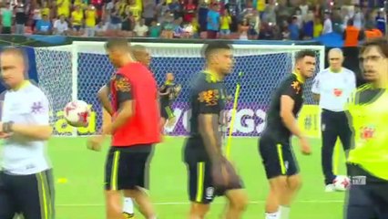 L’échauffement spectaculaire de Neymar et Gabriel Jesus