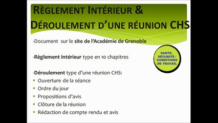 Mise en place du DUER par la CHS