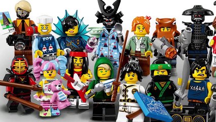 LEGO Ninjago Movie 2017 minifigures box and characters posters