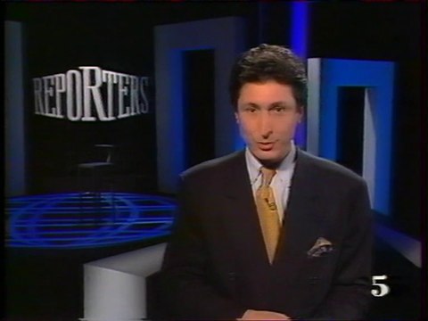 La 5 - 7 Avril 1991 - Pubs, teaser, jingle, début Reporters (Patrick De Carolis)