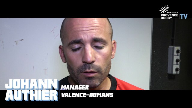 Provence Rugby / Valence-Romans : la réaction de Johann Authier