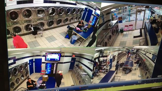 Dramatic video: Security camera catches car crashing into laundromat