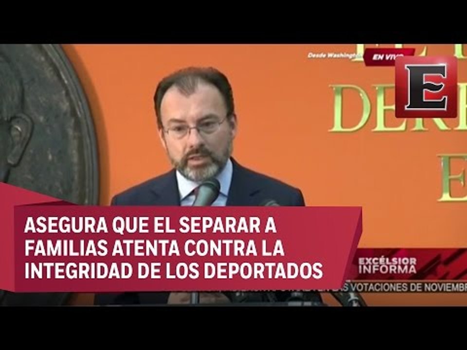 Conferencia de prensa de Videgaray sobre su visita a Estados Unidos