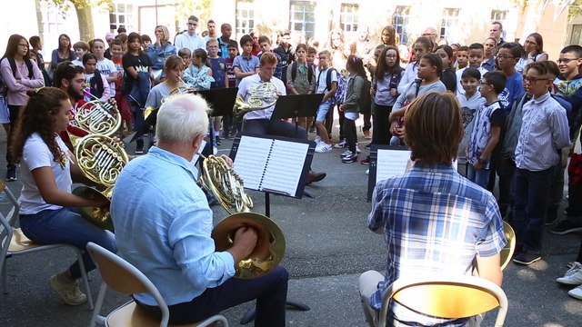 Avignon : rentrée des classes en musique au collège Vernet