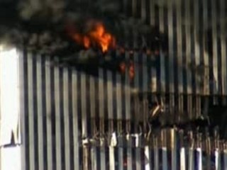 Woman waving from the WTC