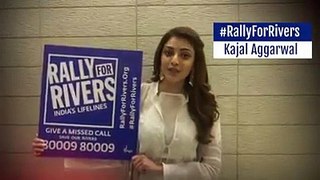 Kajal Aggarwal supporting Rally For Rivers