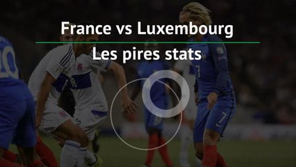 Bleus - France vs. Luxembourg, les pires stats
