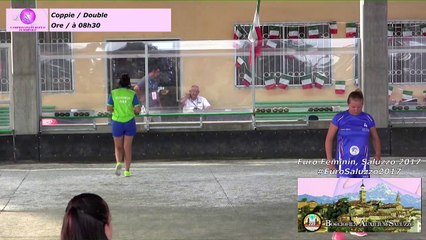 Premières parties de poules double, Euro Féminin, Saluzzo 2017