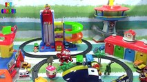 Express Robot Trains Give PJ Masks a Ride~! Kay & Alf House & Rail Set