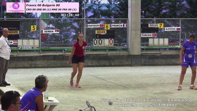 Secondes parties de poules simple et combiné, Euro Féminin, Saluzzo 2017