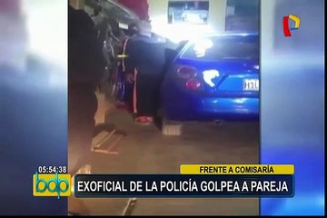 Chimbote: policía en retiro golpea a su pareja frente a comisaría