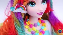 Tiza para colorear congelado gemas cabello líquido Cambio de imagen collar pintar más princesa arco iris elsa