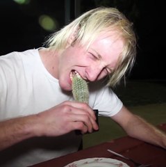 Il mange un cactus en entier