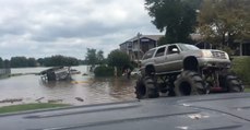 Cheias no Texas levam monster trucks a ajudar vítimas das inundações