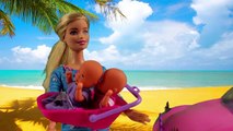 2. ДЛЯ ФУРШЕТА куклы барби русалка поездка на море серия мультик с игрушками игры девочек