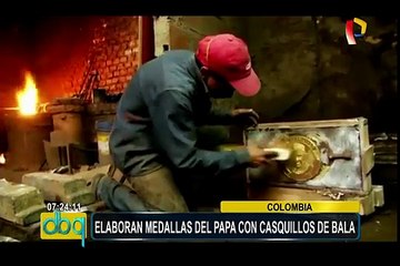 Colombia: crean medallones con el rostro del Papa Francisco