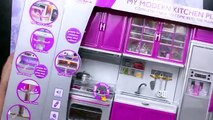 Barbie/12 inch Dolls /My Modern Kitchen Playset Unboxing by DarlingDolls Unboxing new barb