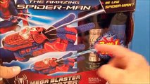 Increíble y por volar gracioso tirador hombre araña el juguete Mega blaster web vs unboxing