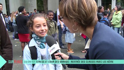 Sur place fait sa rentrée en 6ème au collège Aristide Briand à Nantes