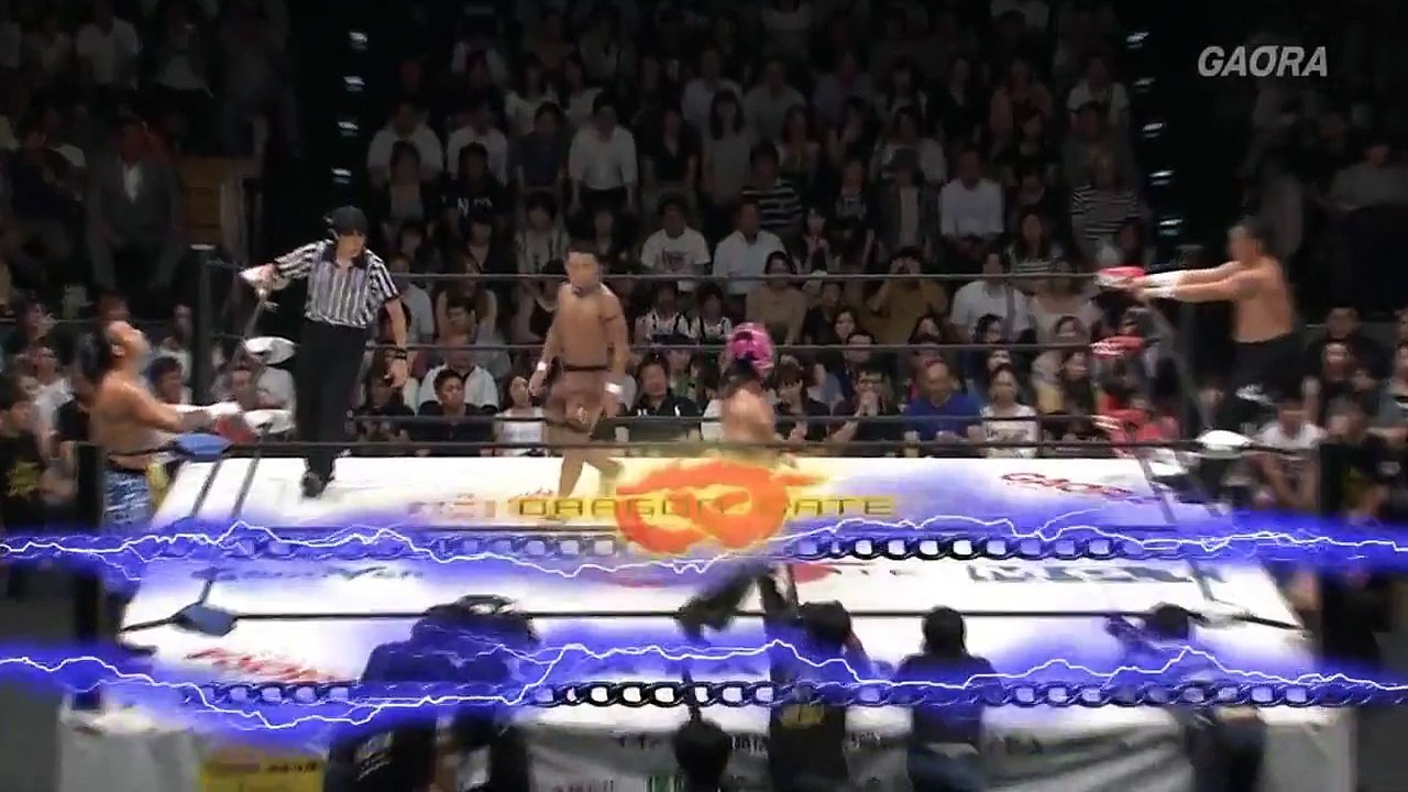 Don Fujii & Hyo Watanabe vs. Jimmyz (Jimmy K-ness JKS & Jimmy Kanda) - Dragon Gate Scandal Gate (2017) - 5 Unit Survival Race - Day 4