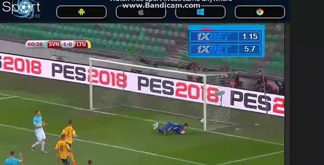 Ilicic J. (Penalty) Goal HD - Slovenia 2-0 Lithuania 04.09.2017