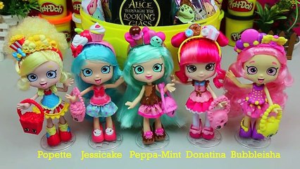 Доч кукла Яйца гигант мята Новые функции Новый Пеппа играть Магазины сюрприз с shopkins popette donatina