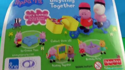 Et aller à vélo porc jouer mouton Ensemble jouets Doh peppa peppa suzy