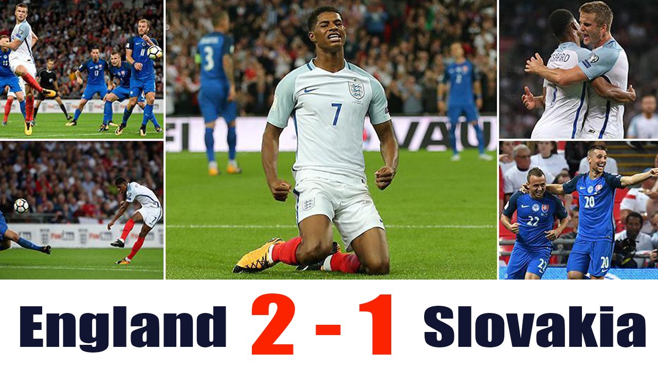 England vs Slovakia 2-1: All Goals & Highlights - 4.09.2017 HD - Marcus Rashford makes amends with stunning Wembley winner