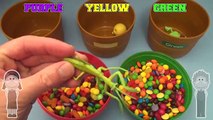 Learn Colours with a Big Mouth Sort Out! Sorting Toys Hidden in Candy!