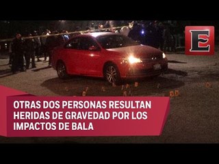 Balean a dos ocupantes de un vehículo en Naucalpan
