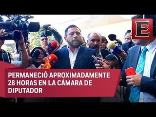 Tarín abandona Cámara de Diputados tras obtener amparo