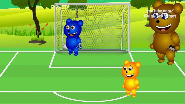 Mega Gummy Bear Color Tongue Ice Cream Funny Cartoon Finger Family Nursery Rhymes